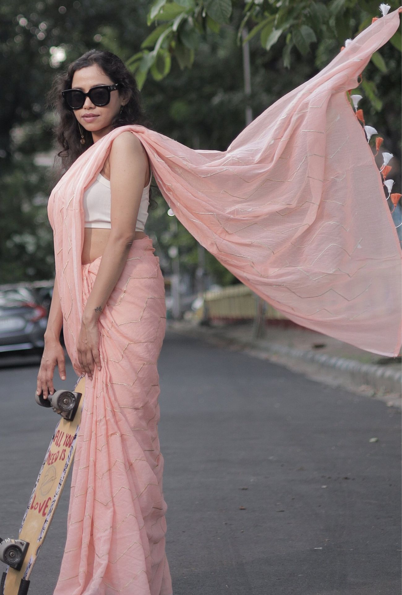 Blush Zephyra Designer Saree