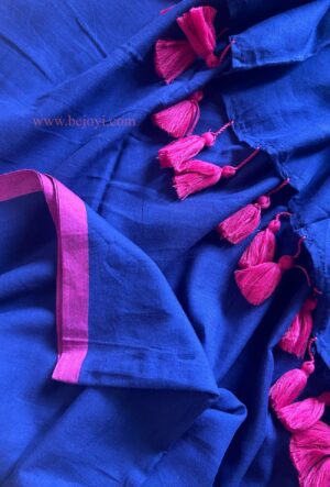 Neel Roshni Plain Mul Mul Saree