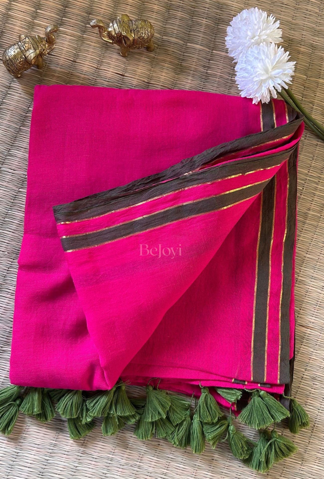 Royal Pink Artisan Saree