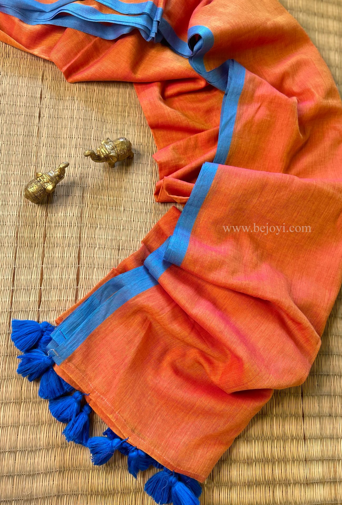 Surya Neel Plain Mul Mul Saree