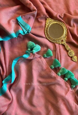 Coral Breeze Mulmul Cotton Saree