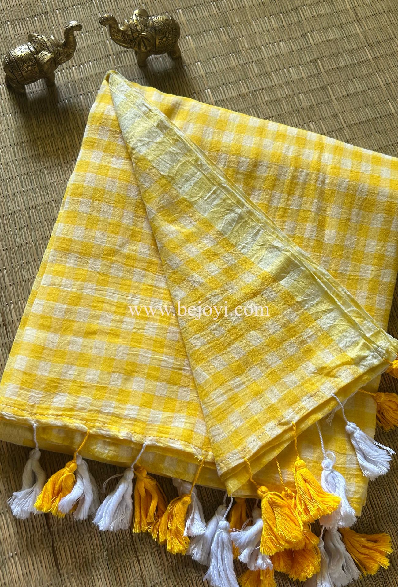 Blush Picnic Checks Saree 2 43