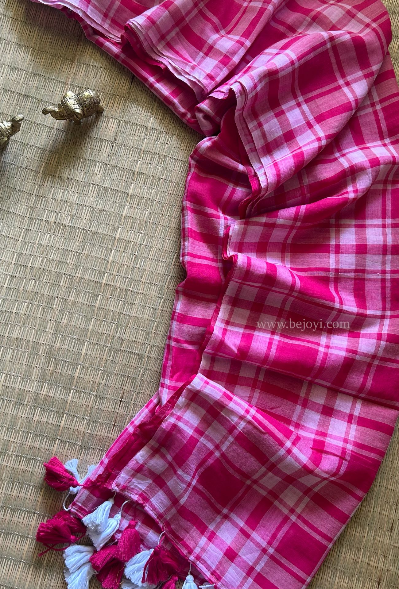 Blush Picnic Checks Saree 6 67