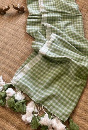 Meadow Breeze Checked Summer Saree