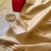 Golden Beige Mercerised Cotton Mangalagiri Saree