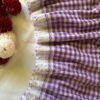 Purple & White Check with Lace Border Mulmul Cotton Saree