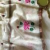 Kamalika – White Lotus Embroidery Mulmul Cotton Saree